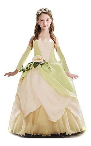 Disfraz De Princesa Tiana Fairy Disfraz De Halloween Para Ni