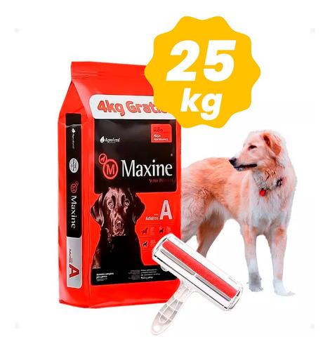 Alimento Maxine Perro Adulto Premium 25kg +rodillo Quitapelo