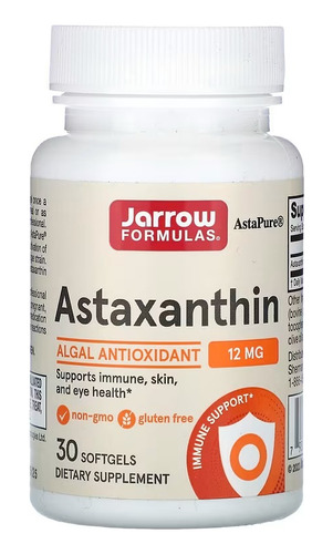 Astaxatina 12 Mg X 30 Softgels - Jarrow
