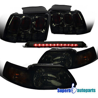 Fit 1999-2004 Ford Mustang V6 Gt Headlights+tail Lights+ Aai