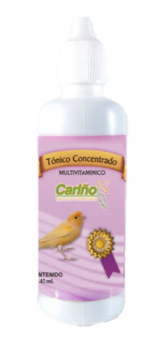 Tónico Concentrado Multivitamínico Para Aves 40 Ml Cariño