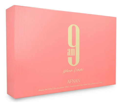 Set 4pzs Afnan 9am Pour Femme Dama