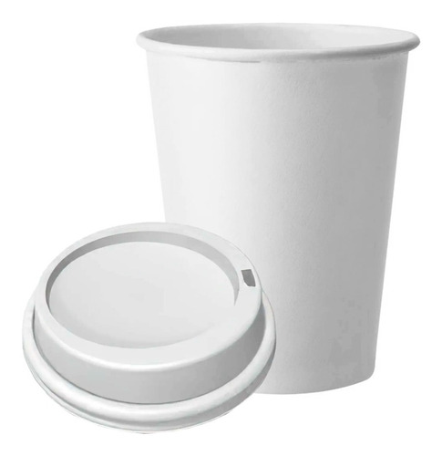 Vaso De Polipapel 8oz Con Tapa (240cc) X 1000 U.