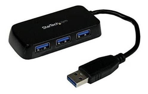 Startech Hub Usb 3.0 Superspeed ??de 4 Puertos Base De Viaje