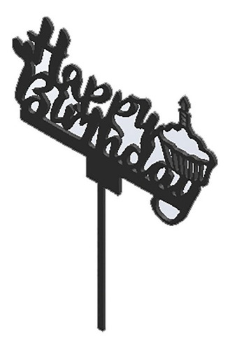 Cartel Para Torta Happy Birthday I3d Happyb-1