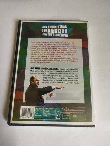 Dvd Josué Gonçalves Como Administrar Seu Dinheiro Lacrado