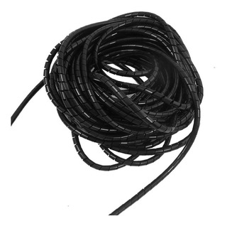 Plástico Relaxdays 10025035_46 Organizador Cables en Espiral Flexible 1,5 m x ø 3 mm Negro 