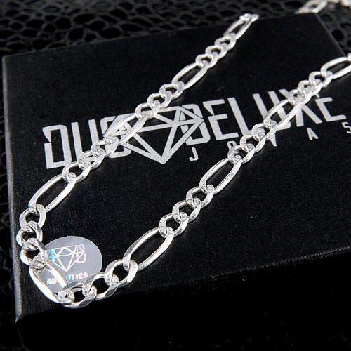 Cadena Hombre Figaro D 3mm-70cm Plataley.925 Duodeluxejoyas®