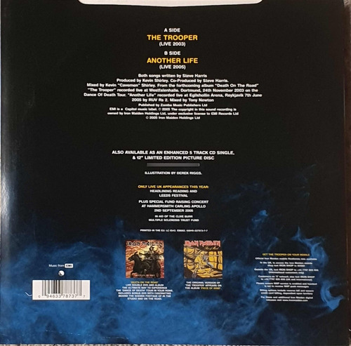 Lp Picture Disc - Iron Maiden - The Trooper - Novo + Extras