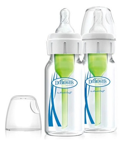 Pack 2 Mamaderas Estándar Options+ Vidrio 120ml Dr. Browns