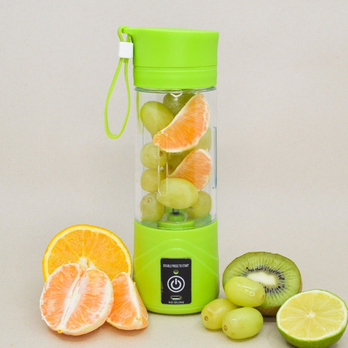 Mini Licuadora Vaso Portatil Procesadora Recargable Usb Color Verde