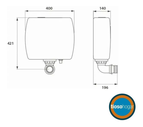Imagen 4 de 10 de Juego Baño Inodoro Mochila 12 Lts Colgar Pvc Tapa Baño Loza