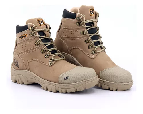 Bota Masculina Caterpillar 1600 em Couro Legítimo Promoção Relâmpago