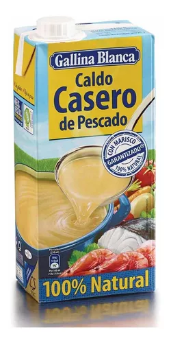 Gallina Blanca Caldo Casero de Pescado, 100% Natural, 1L : :  Alimentación y bebidas