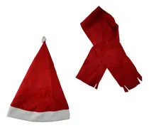 Comprar 24 Gorros Y Bufandas De Santa Navideños Posadas Mayoreo Pack