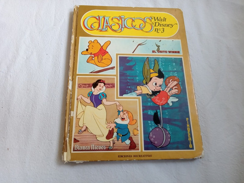 Clasicos 3 Walt Disney El Osito Winnie Blancanieves Pinocho