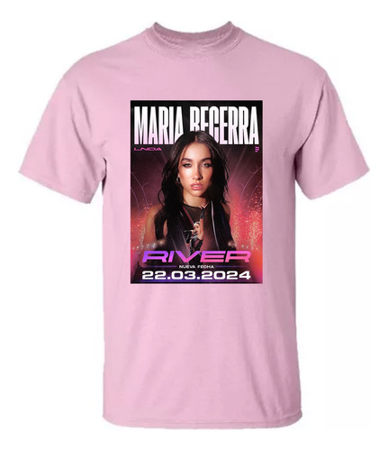 Remera María Becerra - Manga Corta Unisex - 22 Y 23 De Marzo