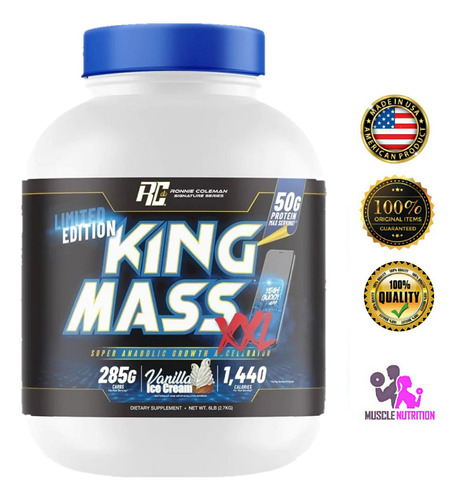 King Mass 6 Lb Ganador Masa Peso Proteina Registro Sanitario