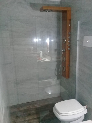 Imagen 2 de 8 de Mampara 180x80 Perfil Blanco O Anodizado 8 Mm Fija Laminado