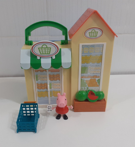 Peppa Pig Supermarket Con Muñeco - Original Jazwares