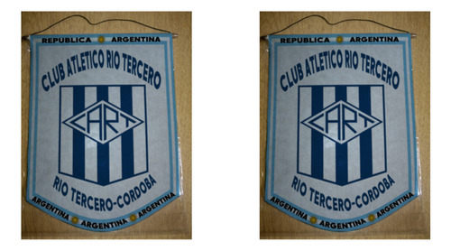 Banderin Grande 40cm Club Atletico Rio Tercero Cordoba