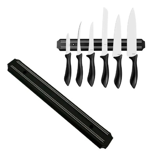 Imagen 2 de 7 de Imán Porta Cuchillos Barra Magnética 33 Cm Cocina
