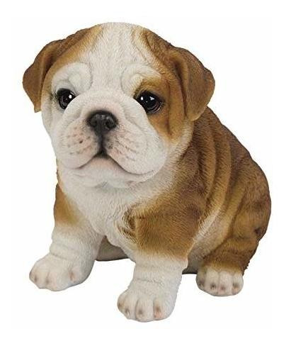 Pacific Giftware - Estatua De Cachorro De Bulldog Inglés Con