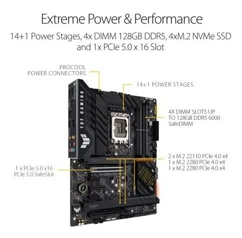 Motherboard Asus Tuf Z690-plus Ddr5 Wifi 6 2.5 Gb Usb C