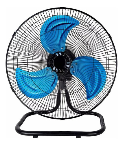 2 Pack Ventilador Pedestal 18 Pulgadas 3 Vel Aspas Metalicas 45.72 Cm Negro Azul Metal 3