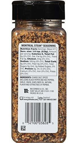 Imagen 7 de 8 de Mccormick Grill Mates Montreal Steak Seasoning, 11.62 Oz