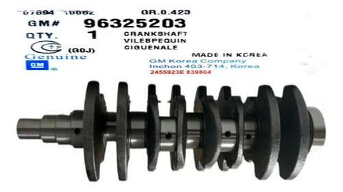 Cigueñal Spark 1.0 Gm Nuevo 2005-2015 Std Estandar