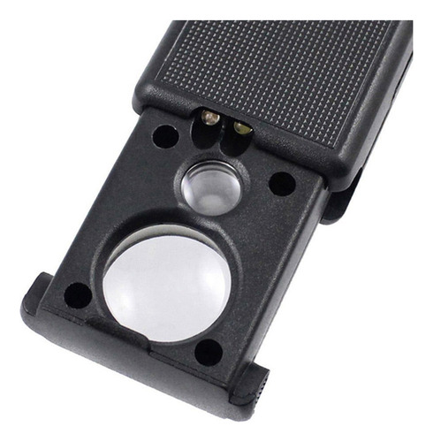 A Lupa Led De Bolsillo 30x 60x Portátil Con Luz Y T
