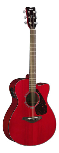 Guitarra acústica Yamaha FG/FGX FSX800C para diestros ruby red brillante