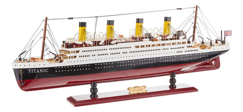 Modelo Barco Museo Réplica Titanic 78 Cm A Todo Color.