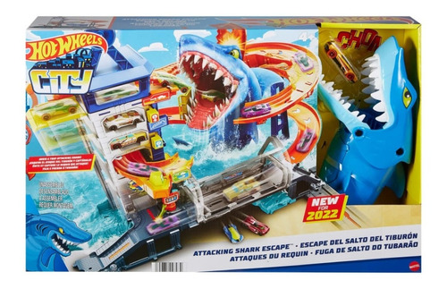 Hot Wheels City Set De Juego Ataque En La Ciudad Tiburón