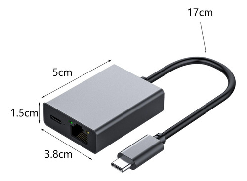 Adaptador Usb C A Ethernet, Carcasa De Aleación De