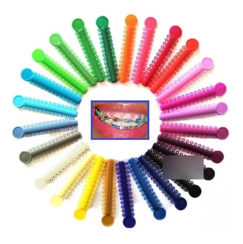 Ligaduras Ortodoncia Elásticos Multicolores Las Más Lindas