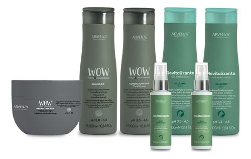Kit Shampoo Condicionador Spray Wow Revitalizante Arvensis