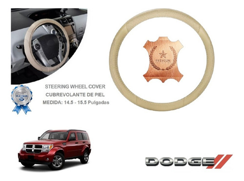 Funda Cubrevolante Beige Piel Nissan Dodge Nitro 2012
