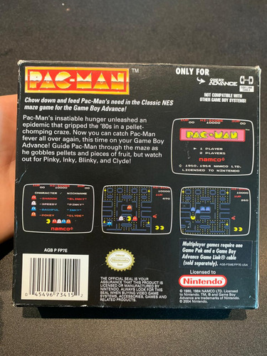 Pac-man Classic Nes Series Game Boy Advance (Usado)