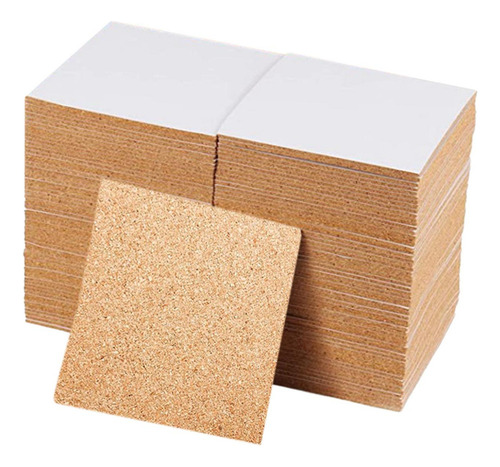 J 50 Piezas De Tablero De Corcho, Posavasos De Bricolaje
