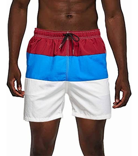 Traje De Baño Con Secado Rápido For Hombre, Ideal P/playa