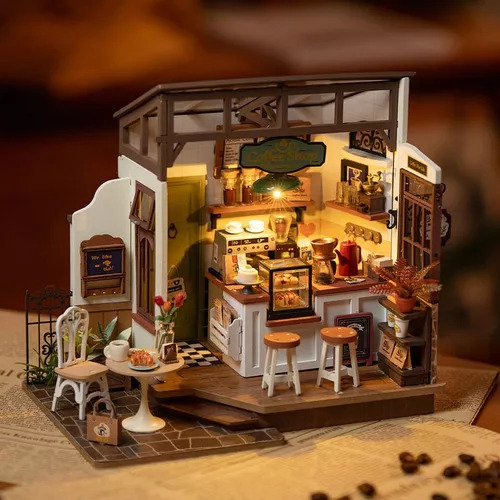 Kit De Casa En Miniatura Número 17 Café, Regalos De Cumpleañ