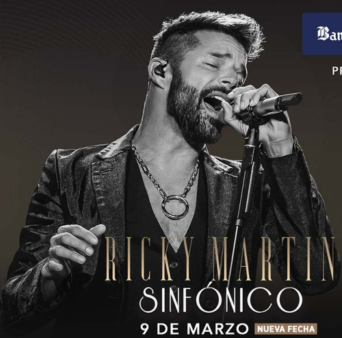 Imagen 1 de 2 de 2 Entrada Concierto Ricky Martin Platea Alta $52.000 C/u