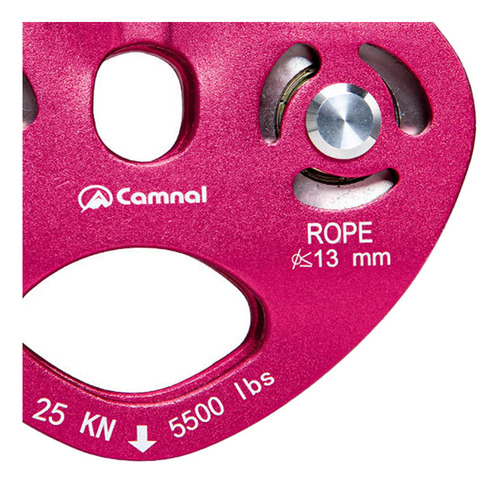 Polea Doble De Escalada 25kn Poleas De Cuerda De Rojo Rojo