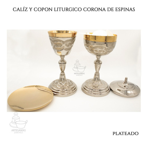 Caliz Y Copon Plateado Corona De Espinas