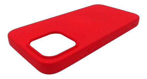 Carcasa Silicona Compatible Para iPhone 13 Pro Color Roja