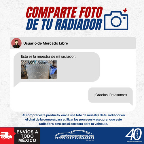 Radiador Para Frontier 1998-1999-2000-2001-2002-2003-2004