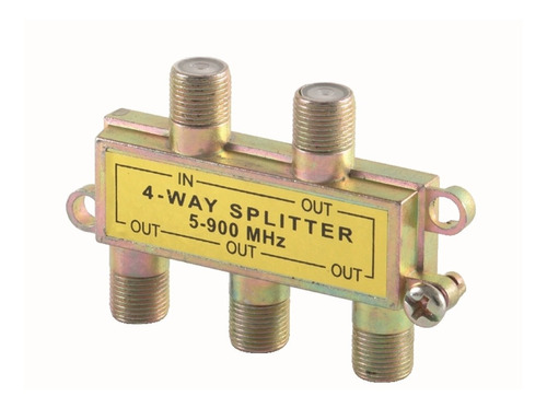 Splitter Divisor Cable Coaxial 4 Salidas Fulgore Fu0632