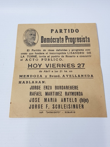 Partido Demócrata Progresista Volante + Discurso Mag 56836